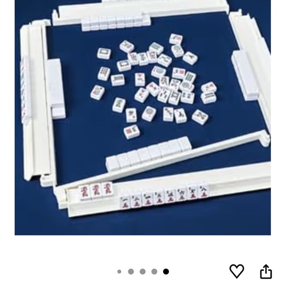 White Mahjong Tile Racks - Picture 2 of 2